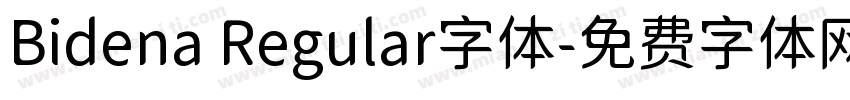 Bidena Regular字体字体转换